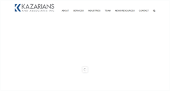 Desktop Screenshot of kazarians.com