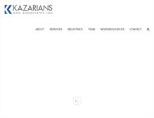 Tablet Screenshot of kazarians.com